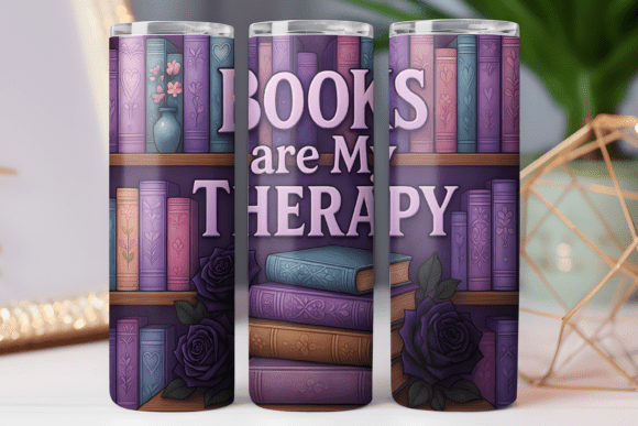 Book Lover 20oz Skinny Tumbler Art Png Review