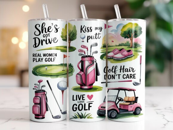 Funny Women Golf Skinny Tumbler Wrap Review