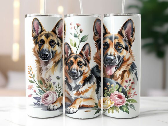 German Shepherd Floral Dog Tumbler Wrap Review
