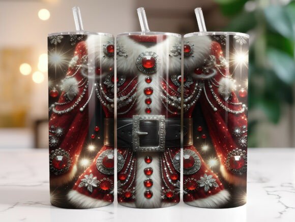 Glam Christmas Santa Tumbler Wrap Review