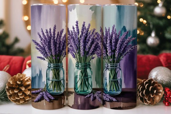 Lavender Mason Jar Tumbler Wrap Design Review