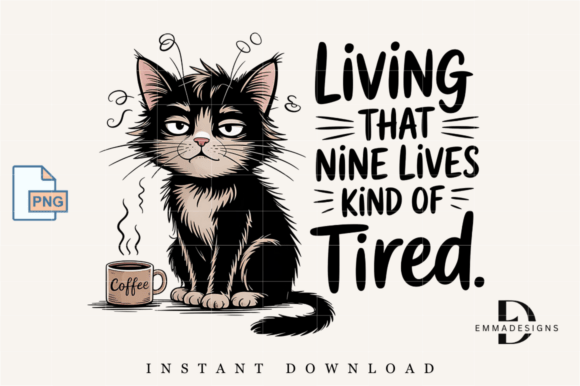 Living That Nine Lives Kind of Tired PNG Review