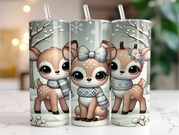 Reindeer Christmas Tumbler Wrap Design Review
