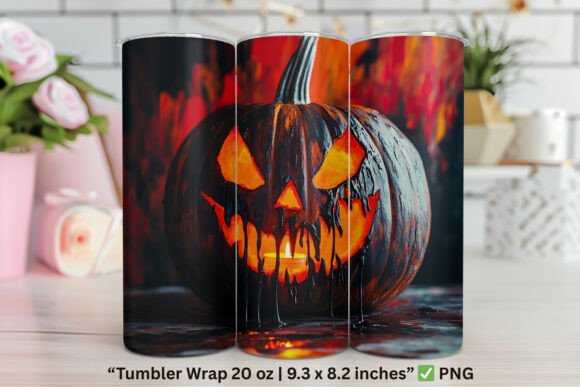 Scary Pumpkin Cat Wrap Halloween Design Review