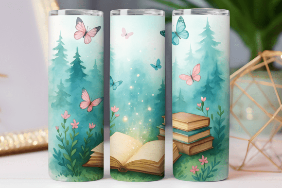 Watercolor Book Lover Tumbler Wrap Review